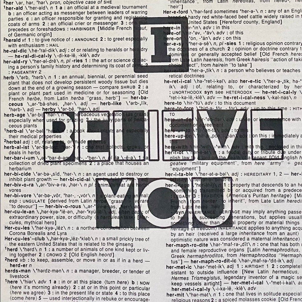 Sexual Assault Survivor Dictionary Art Print